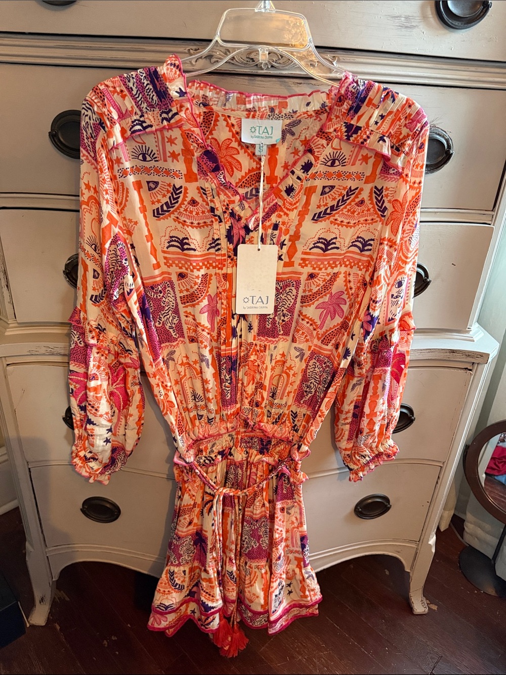 TAJ By Sabrina Crippa mini dress S NWT